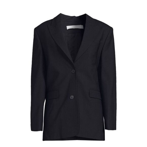 IRO Luminar Single Breasted Wool Blend Blazer in Dark Blue NWT Size 38/6 - Picture 1 of 9